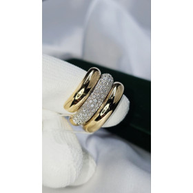 Кольцо из желтого золота с бриллиантами 0,920 ct